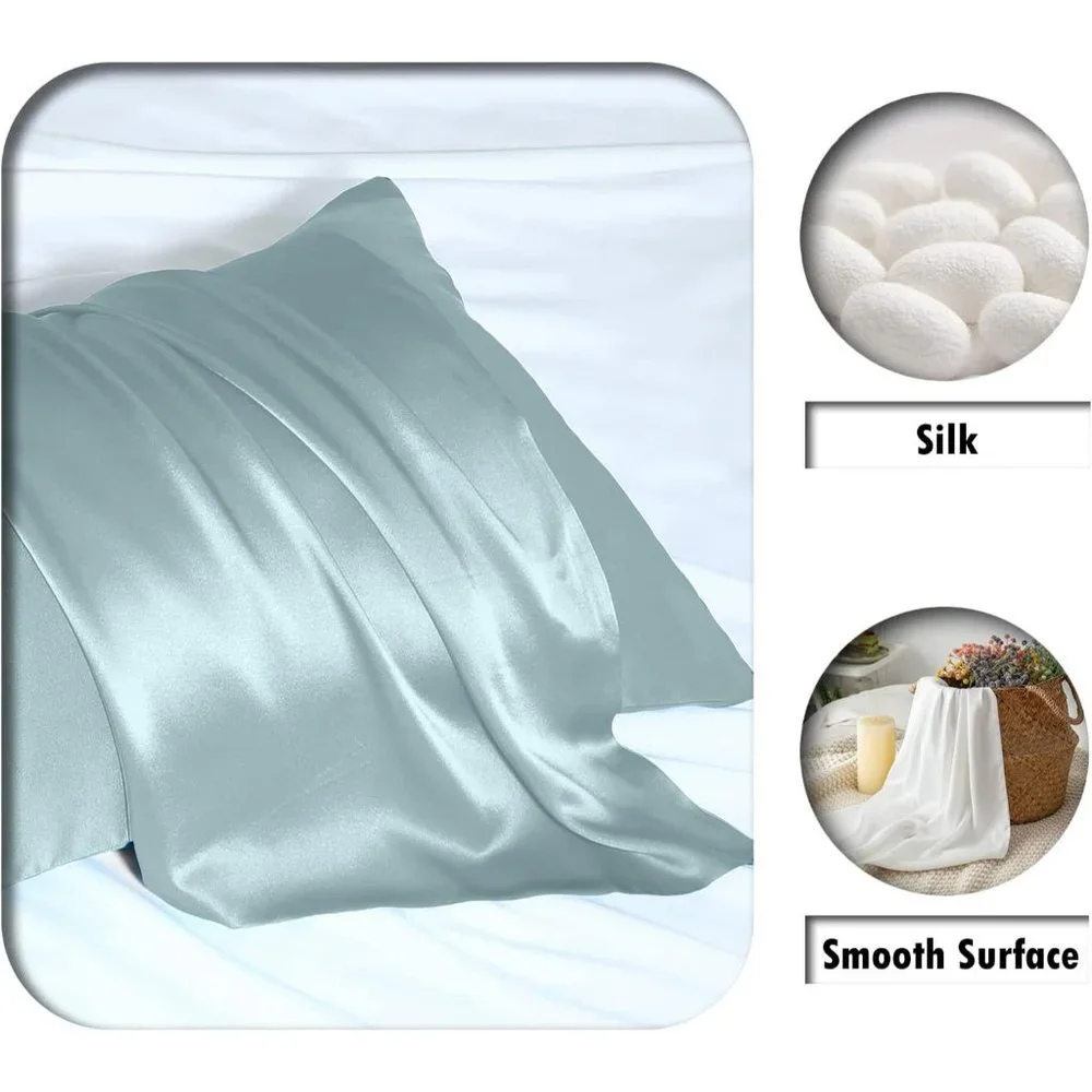 👉 1 Silk Pillowcase for Hair and Skin Standard Size 20